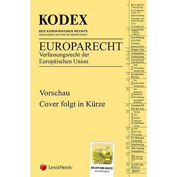 KODEX EU-Verfassungsrecht (Europarecht) 2019