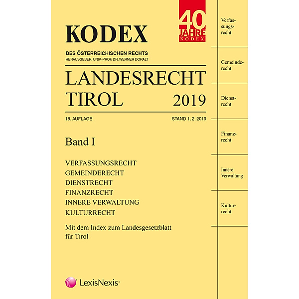 Kodex / KODEX Landesrecht Tirol 2019