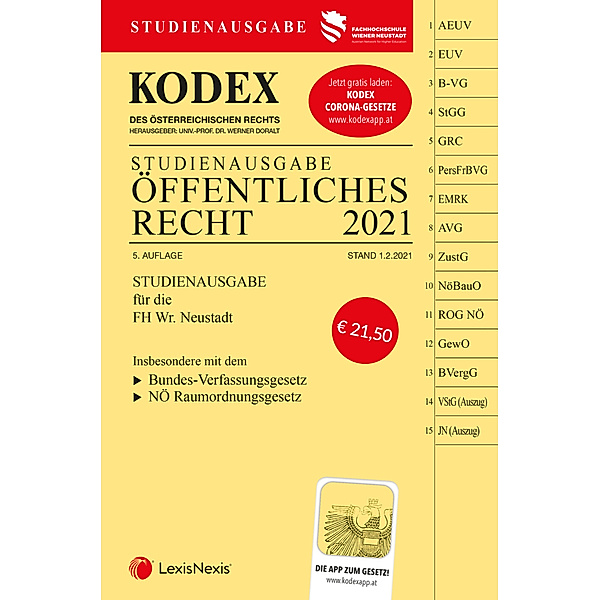 Kodex / KODEX Öffentliches Recht 2021