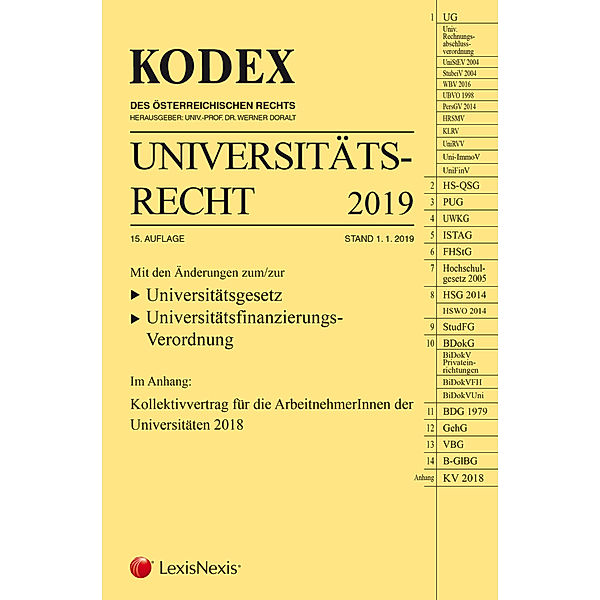 Kodex / KODEX Universitätsrecht 2019