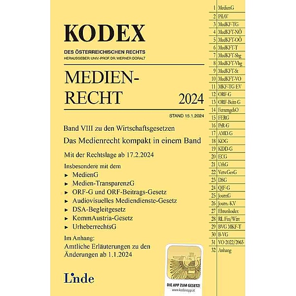 KODEX Medienrecht, Meinhard Ciresa