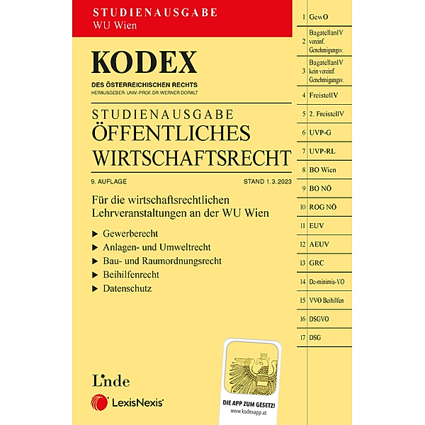 KODEX Öffentliches Wirtschaftsrecht 2023 - inkl. App