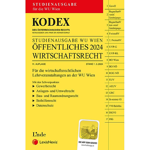 KODEX Öffentliches Wirtschaftsrecht 2024 - inkl. App