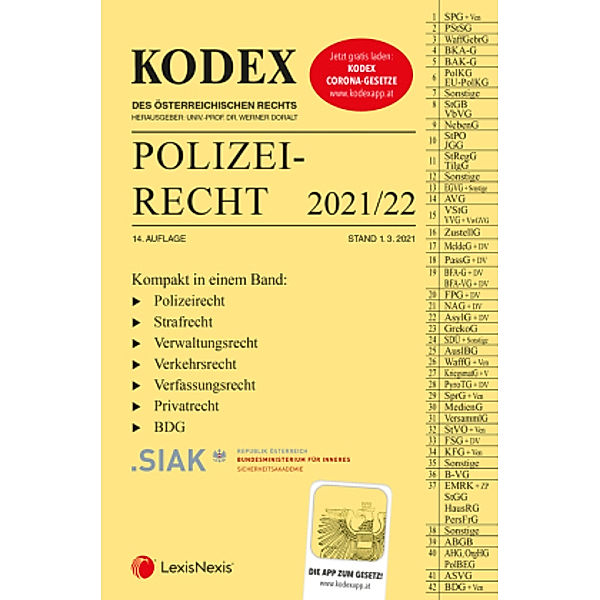 KODEX Polizeirecht 2021/22