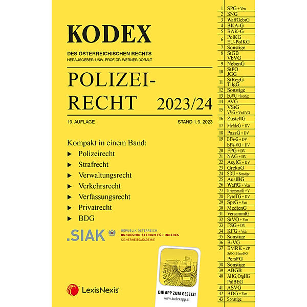 KODEX Polizeirecht 2023/24 - inkl. App