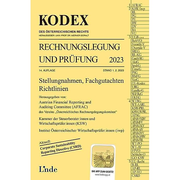 KODEX Rechnungslegung und Prüfung 2023, Werner Gedlicka, Markus Knotek, Katharina van Bakel-Auer