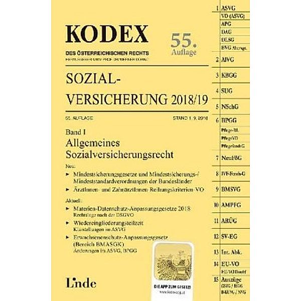 KODEX Sozialversicherung 2018/19, Elisabeth Brameshuber