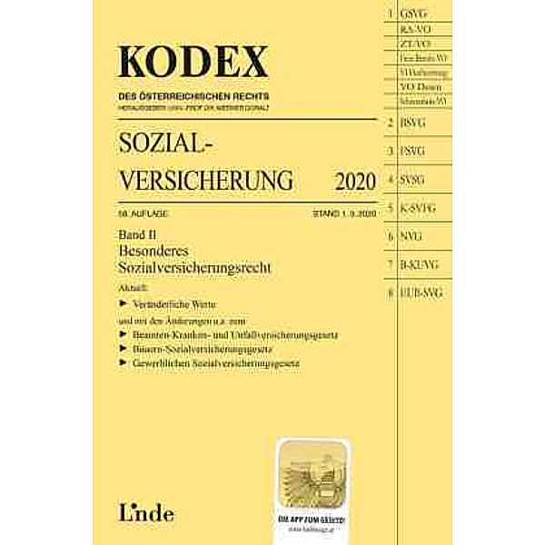 KODEX Sozialversicherung 2020, Band II, Elisabeth Brameshuber