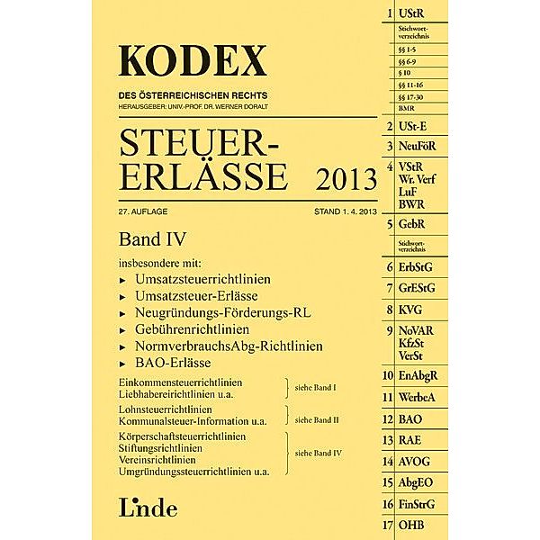 KODEX Steuer-Erlässe 2013 (f. Österreich), Christoph Ritz