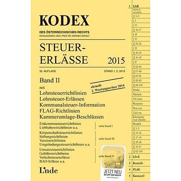 KODEX Steuer-Erlässe 2015 (f. Österreich), Christoph Ritz