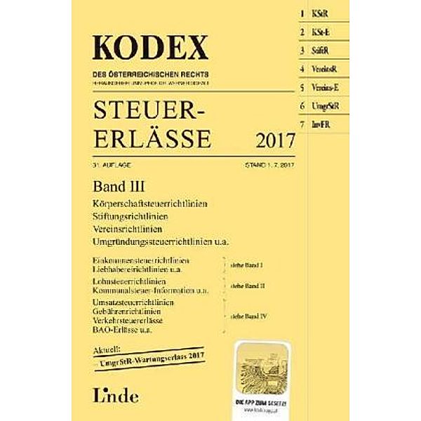 KODEX Steuer-Erlässe 2017 (f. Österreich), Andrei Bodis