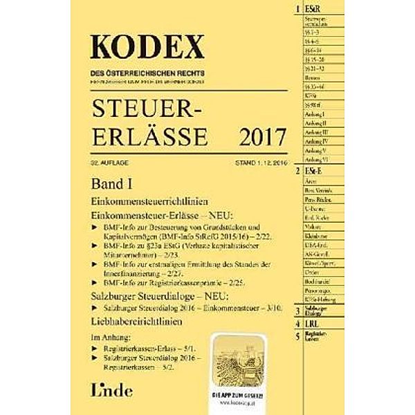 KODEX Steuer-Erlässe 2017 (f. Österreich), Andrei Alexandru Bodis