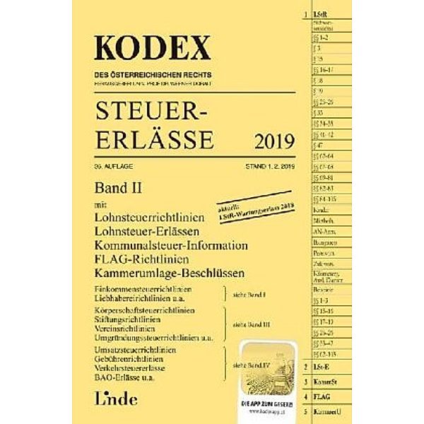 KODEX Steuer-Erlässe 2019, Band II, Andrei Bodis