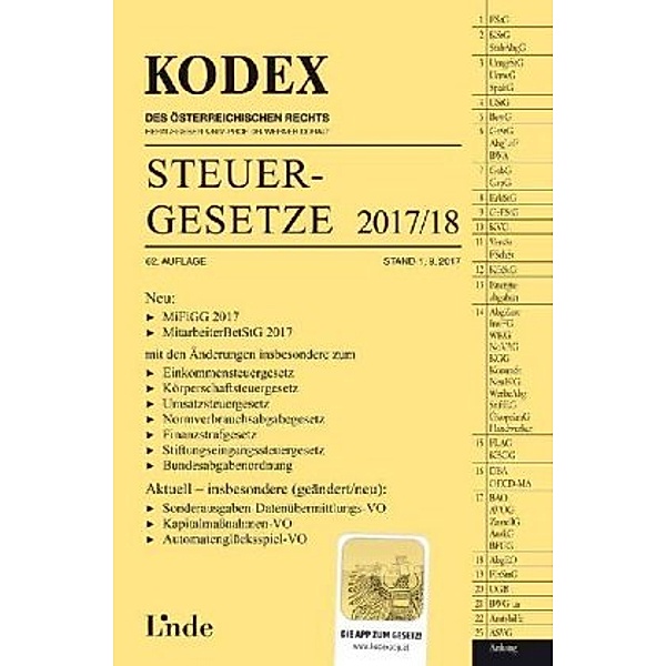 KODEX Steuergesetze 2017/18, Andrei Bodis