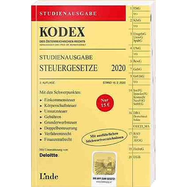 KODEX Steuergesetze 2020, Studienausgabe (f. Österreich), Andrei Bodis