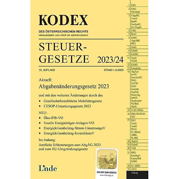 KODEX Steuergesetze 2023/24, Andrei Bodis