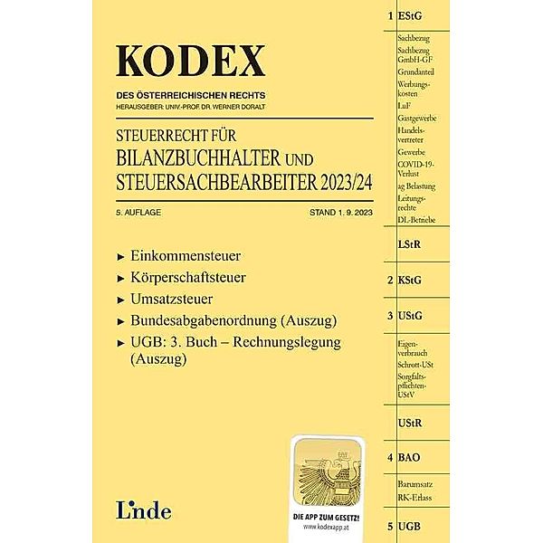 KODEX Steuerrecht für Bilanzbuchhalter und Steuersachbearbeiter 2023/24, Klaus Hilber