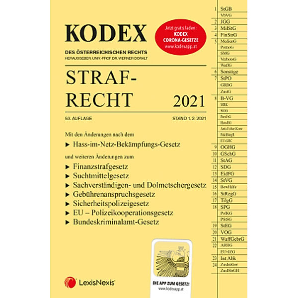 KODEX Strafrecht 2021 - inkl. App