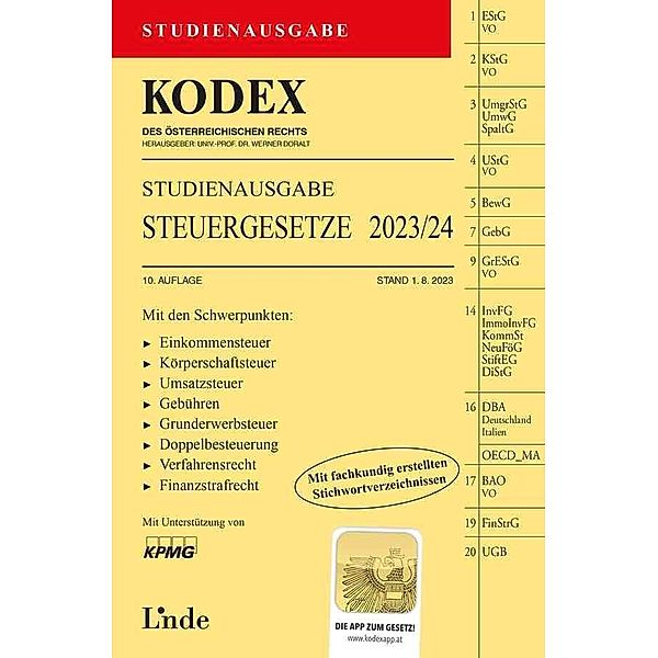 KODEX Studienausgabe Steuergesetze 2023/24, Andrei Bodis