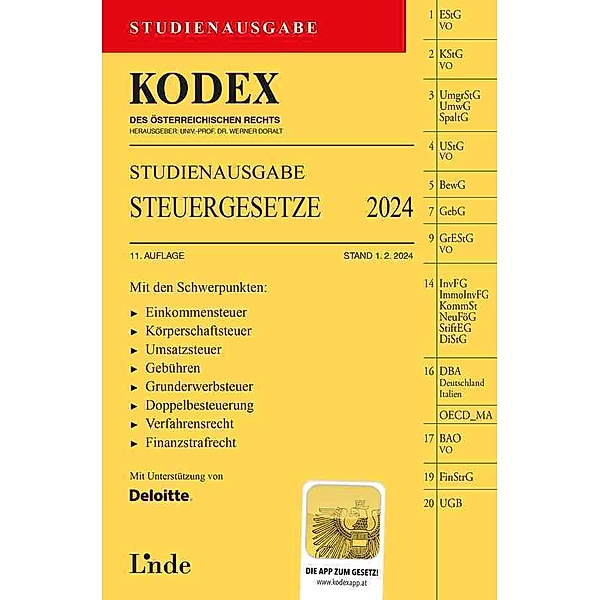KODEX Studienausgabe Steuergesetze 2024, Andrei Bodis