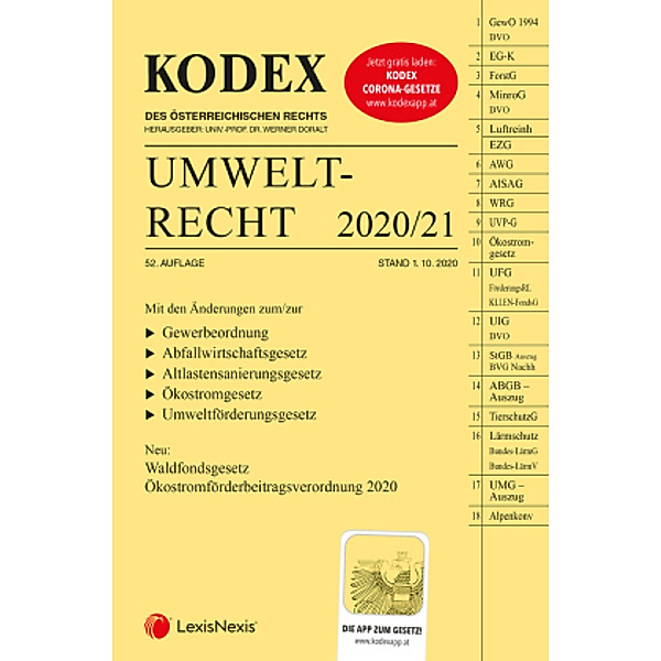 KODEX Umweltrecht 2020/21