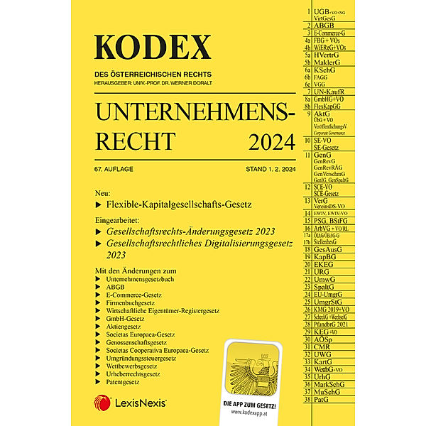 KODEX Unternehmensrecht 2024 - inkl. App