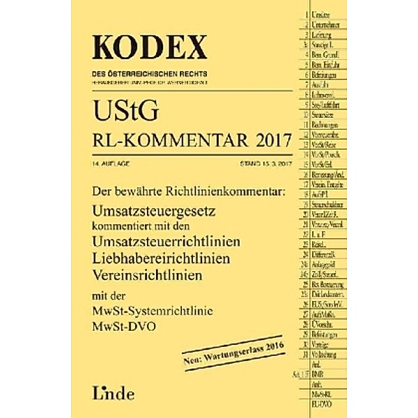 KODEX UStG-Richtlinien-Kommentar 2017 (f. Österreich), Robert Pernegger