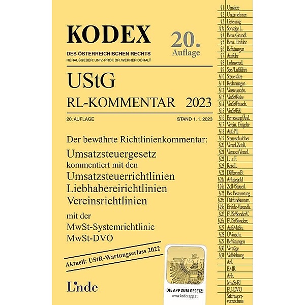 KODEX UStG-Richtlinien-Kommentar 2023, Robert Pernegger