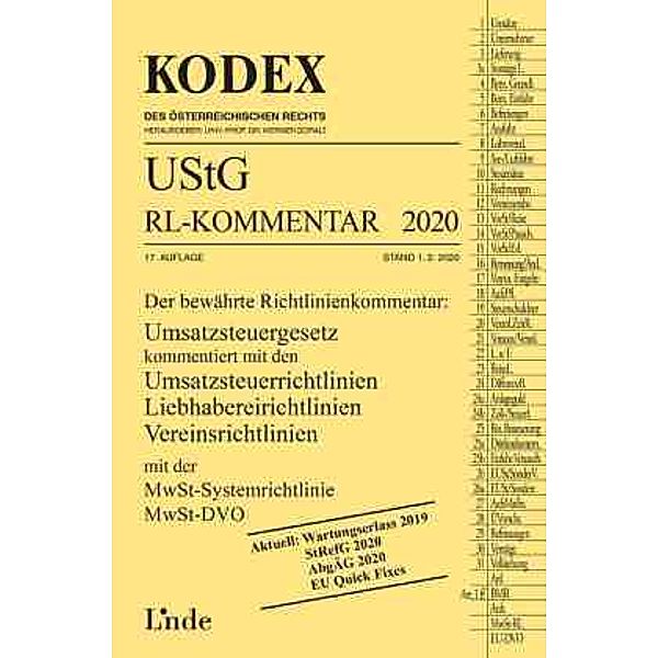 KODEX UStG-RL-Kommentar 2020 (f. Österreich), Robert Pernegger