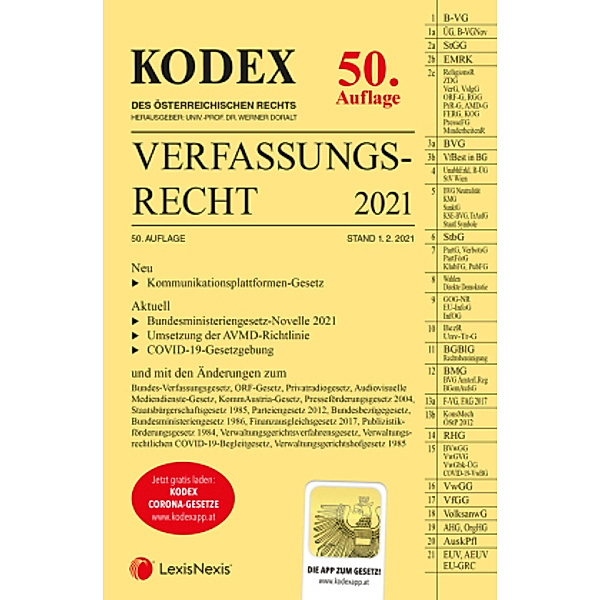 KODEX Verfassungsrecht 2021