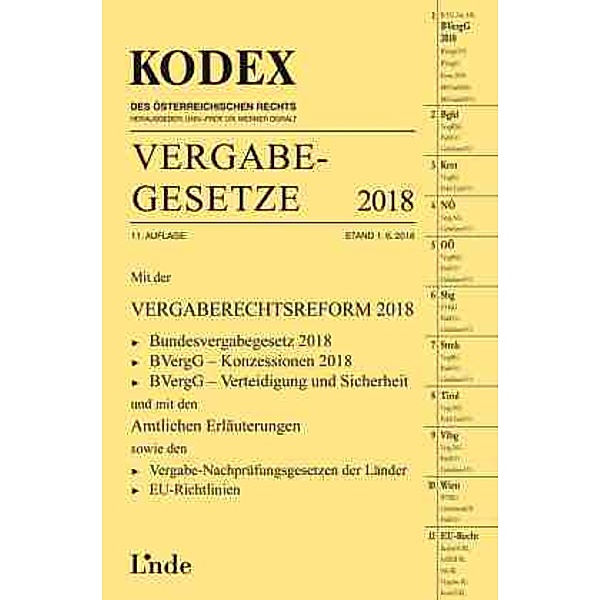 KODEX Vergabegesetze 2018, Georg Konetzky