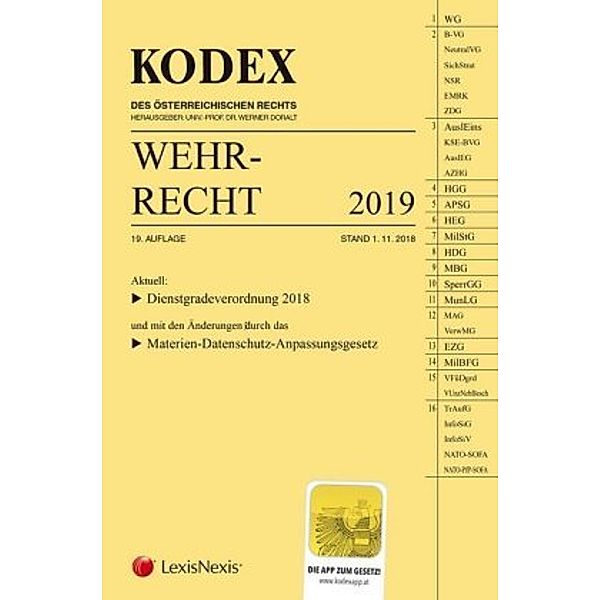 KODEX Wehrrecht 2019