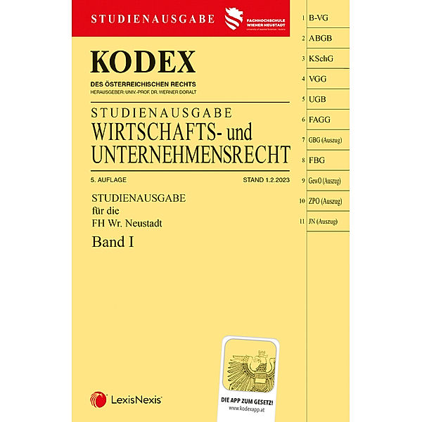 KODEX Wirtschafts- und Unternehmensrecht 2023 Band I - inkl. App