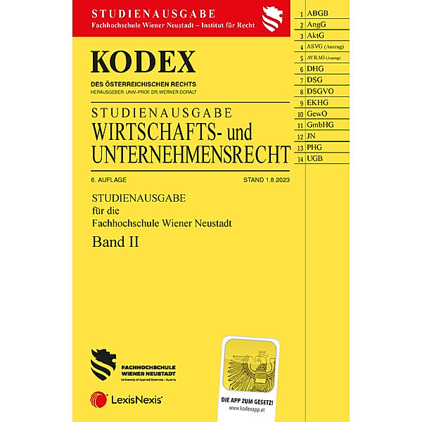 KODEX Wirtschafts- und Unternehmensrecht 2023 Band II - inkl. App