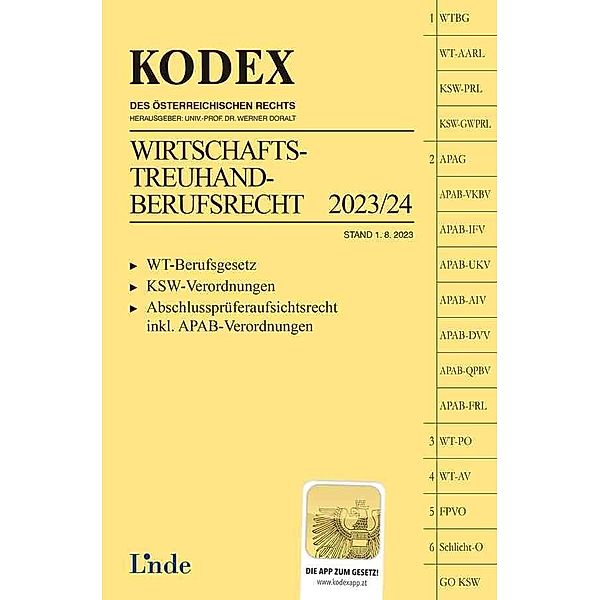 KODEX Wirtschaftstreuhand-Berufsrecht 2023/24, Gregor Benesch
