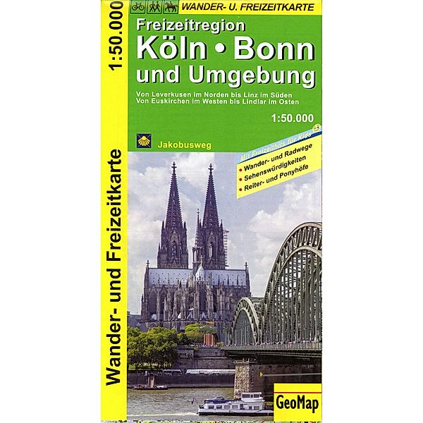 Köln, Bonn und Umgebung - Wander- und Freizeitkarte, GeoMap