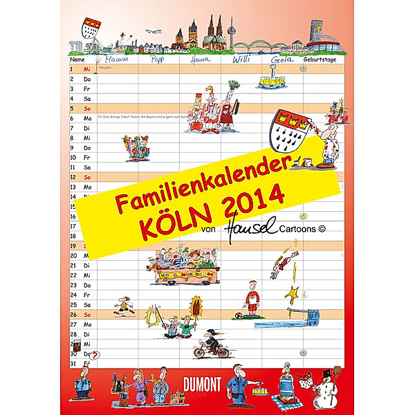 Köln, Familienkalender 2014