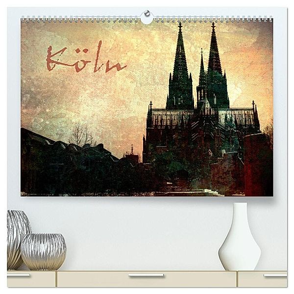 Köln (hochwertiger Premium Wandkalender 2024 DIN A2 quer), Kunstdruck in Hochglanz, Gabi Siebenhühner