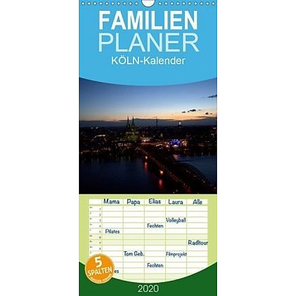 KÖLN-Kalender - Familienplaner hoch (Wandkalender 2020 , 21 cm x 45 cm, hoch), Alexander Bretz