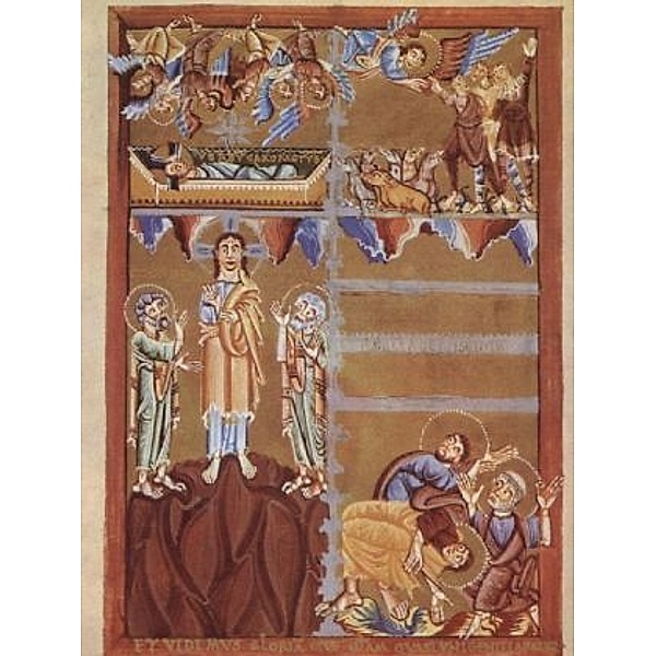 Kölner Meister eines Evangelienbuches - Evangelienbuch, Szene: Fleischwerdung und Verklärung Christi - 1.000 Teile (Puzz