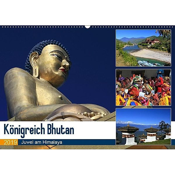 Königreich Bhutan - Juwel am Himalaya (Wandkalender 2019 DIN A2 quer), Michael Herzog