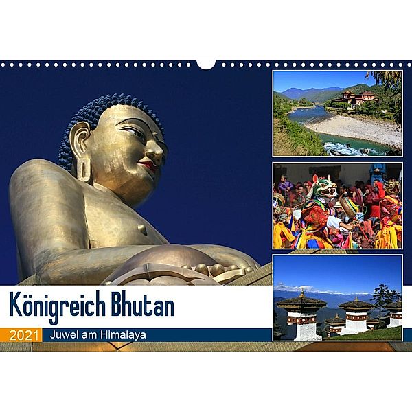 Königreich Bhutan - Juwel am Himalaya (Wandkalender 2021 DIN A3 quer), Michael Herzog
