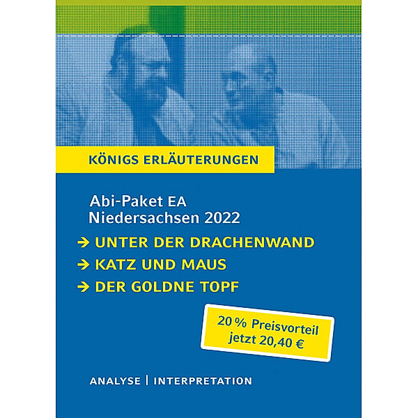 Königs Lernhilfen / Abitur Deutsch Niedersachsen 2022 EA - Königs Erläuterungen-Paket, Günter Grass, Arno Geiger, E. T. A. Hoffmann