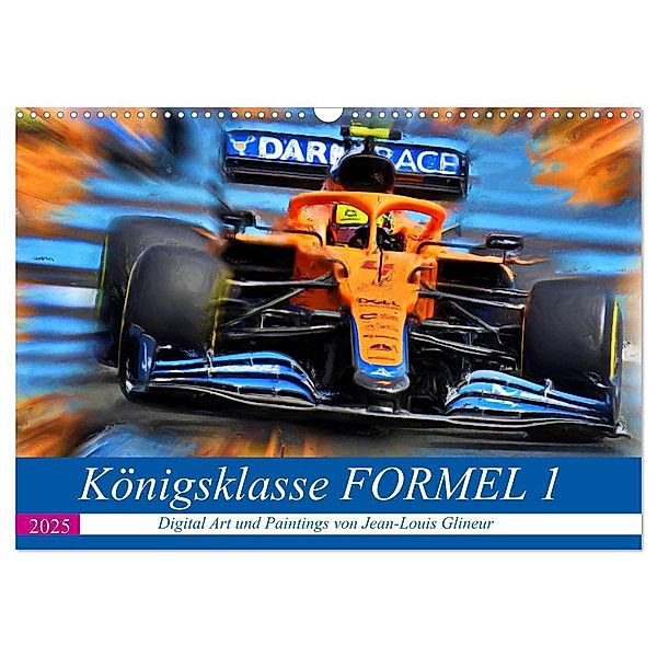 Königsklasse FORMEL 1 (Wandkalender 2025 DIN A3 quer), CALVENDO Monatskalender, Calvendo, Jean-Louis Glineur