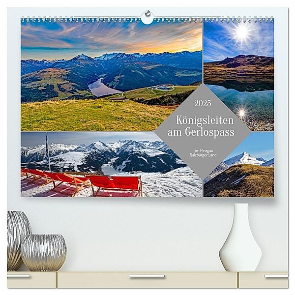 Königsleiten am Gerlospass (hochwertiger Premium Wandkalender 2025 DIN A2 quer), Kunstdruck in Hochglanz, Calvendo, Christa Kramer