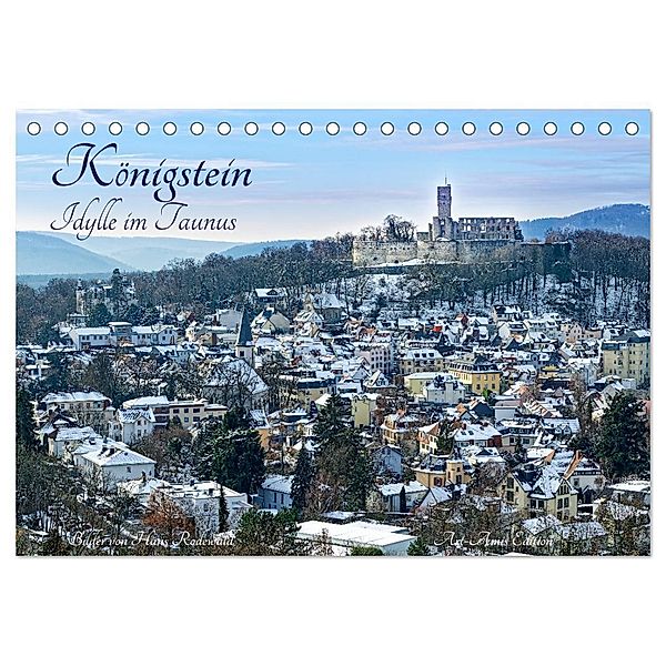 Königstein - Idylle im Taunus (Tischkalender 2024 DIN A5 quer), CALVENDO Monatskalender, Hans Rodewald CreativK.de