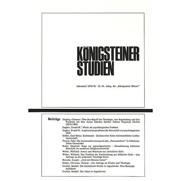 Königsteiner Studien