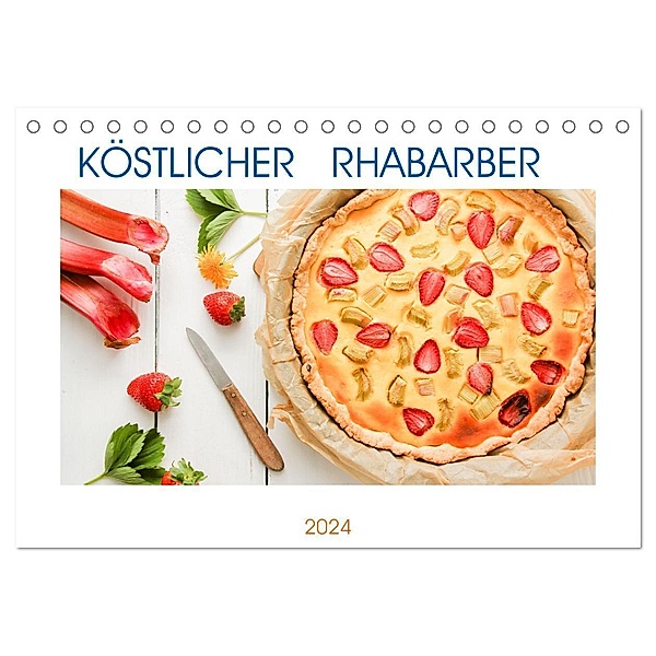 Köstlicher Rhabarber (Tischkalender 2024 DIN A5 quer), CALVENDO Monatskalender, EFLStudioArt