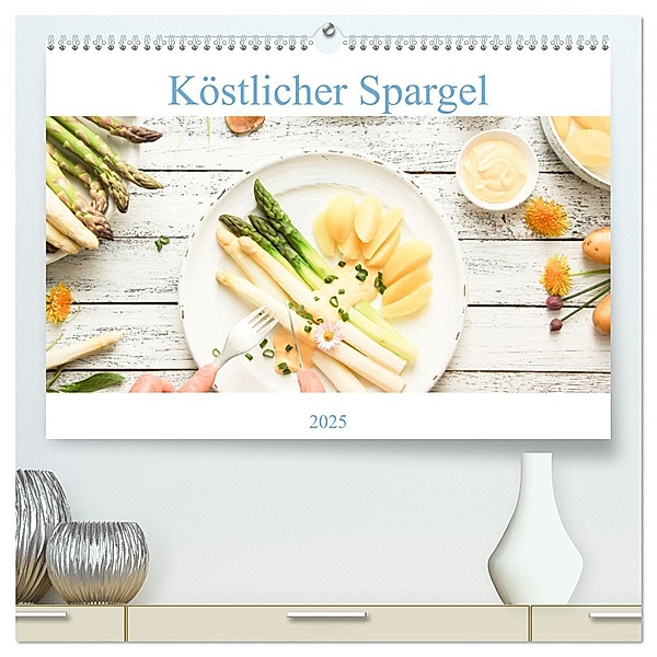 Köstlicher Spargel (hochwertiger Premium Wandkalender 2025 DIN A2 quer), Kunstdruck in Hochglanz, Calvendo, EFLStudioArt