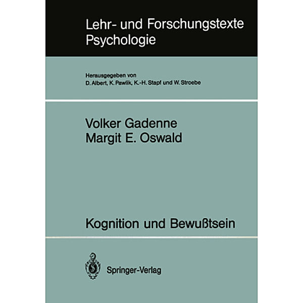 Kognition und Bewußtsein, Volker Gadenne, Margit E. Oswald